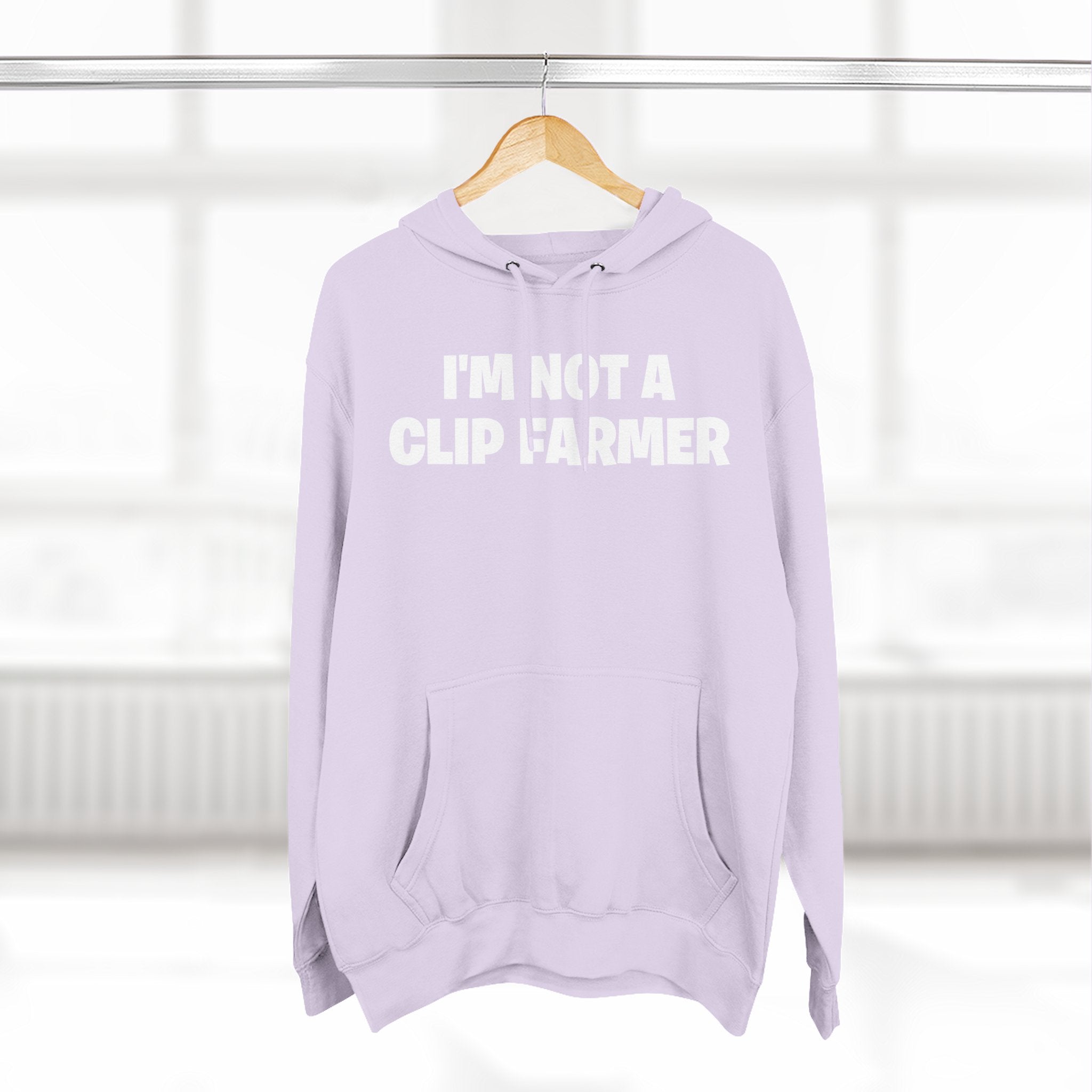 I'm Not A Clip Farmer Hoodie — Funny Pullover