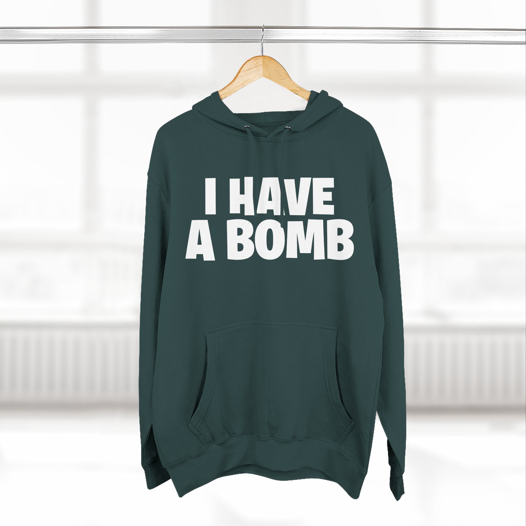 I Have a Bomb Hoodie — Bold Graphic Pullover