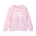 Crewneck Sweatshirt - "I'm Just Big Boned" Funny Graphic Pullover