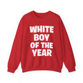 Crewneck Sweatshirt — "White Boy of the Year" Bold Statement Pullover