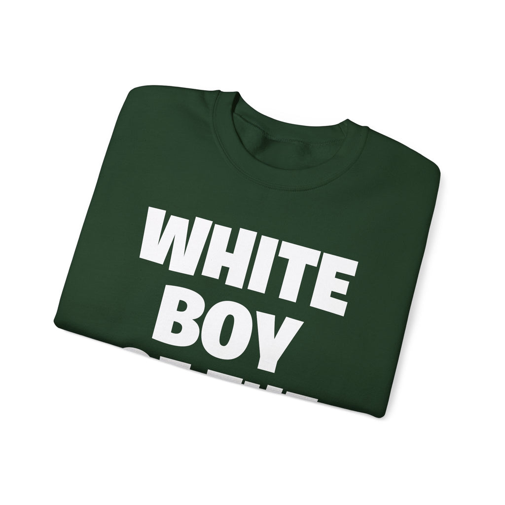Crewneck Sweatshirt — "White Boy of the Year" Bold Statement Pullover