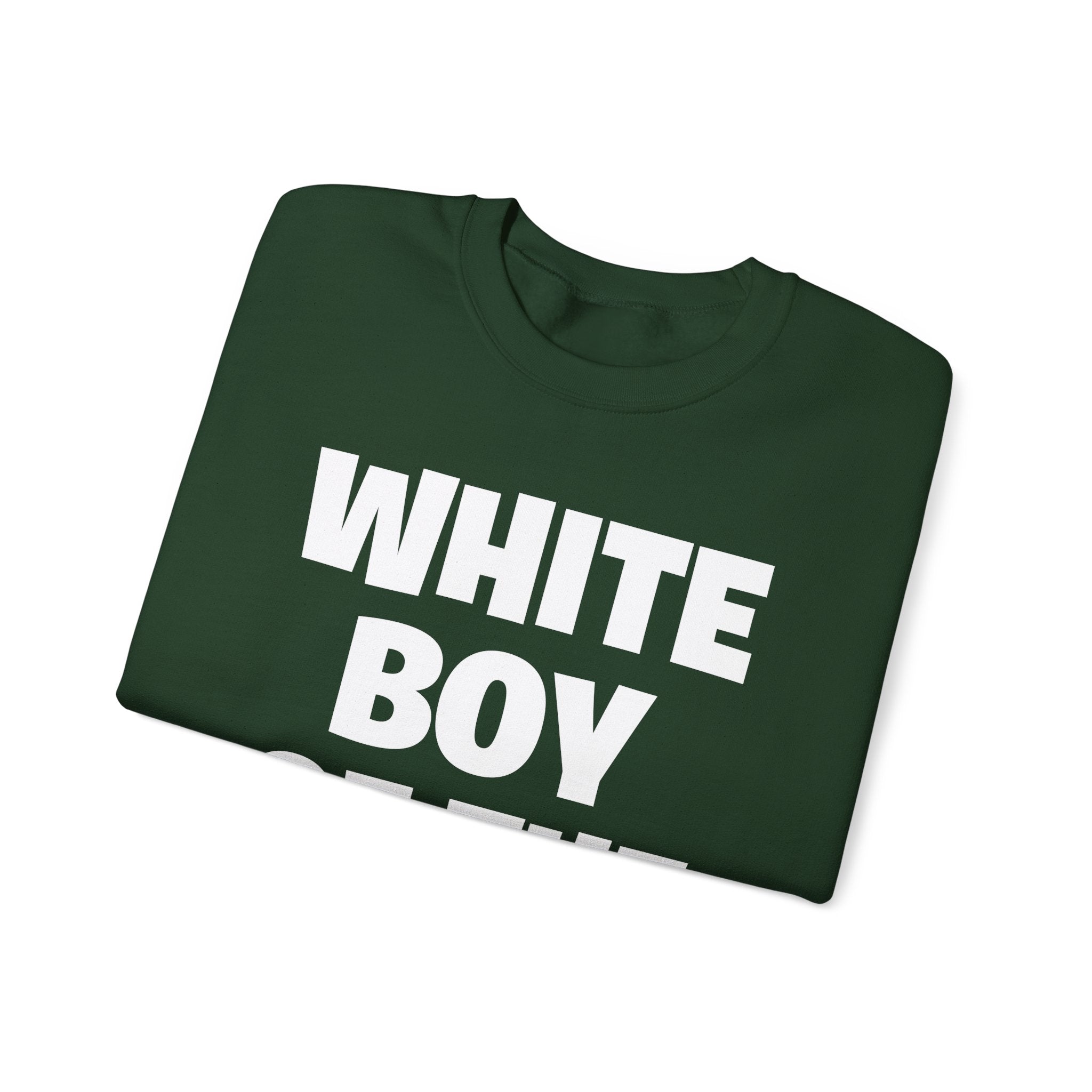 Crewneck Sweatshirt — "White Boy of the Year" Bold Statement Pullover