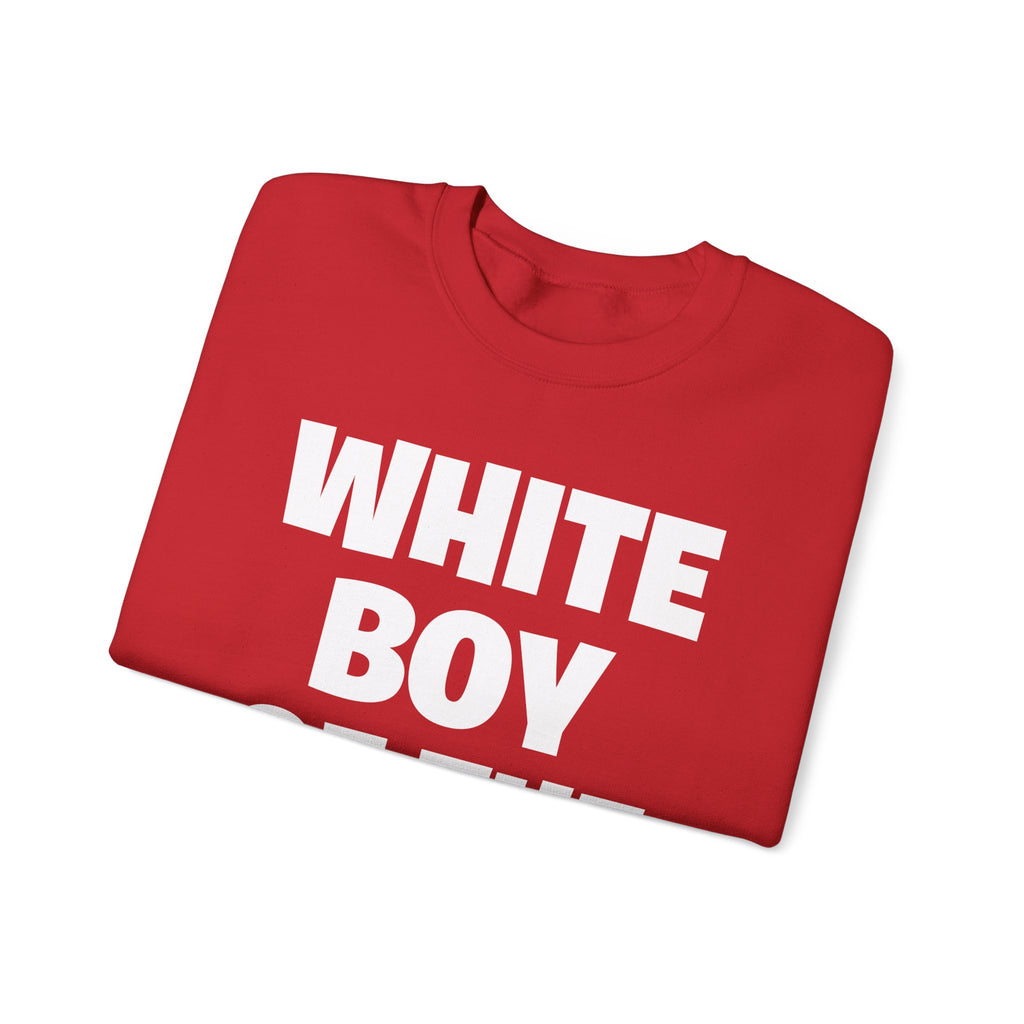Crewneck Sweatshirt — "White Boy of the Year" Bold Statement Pullover