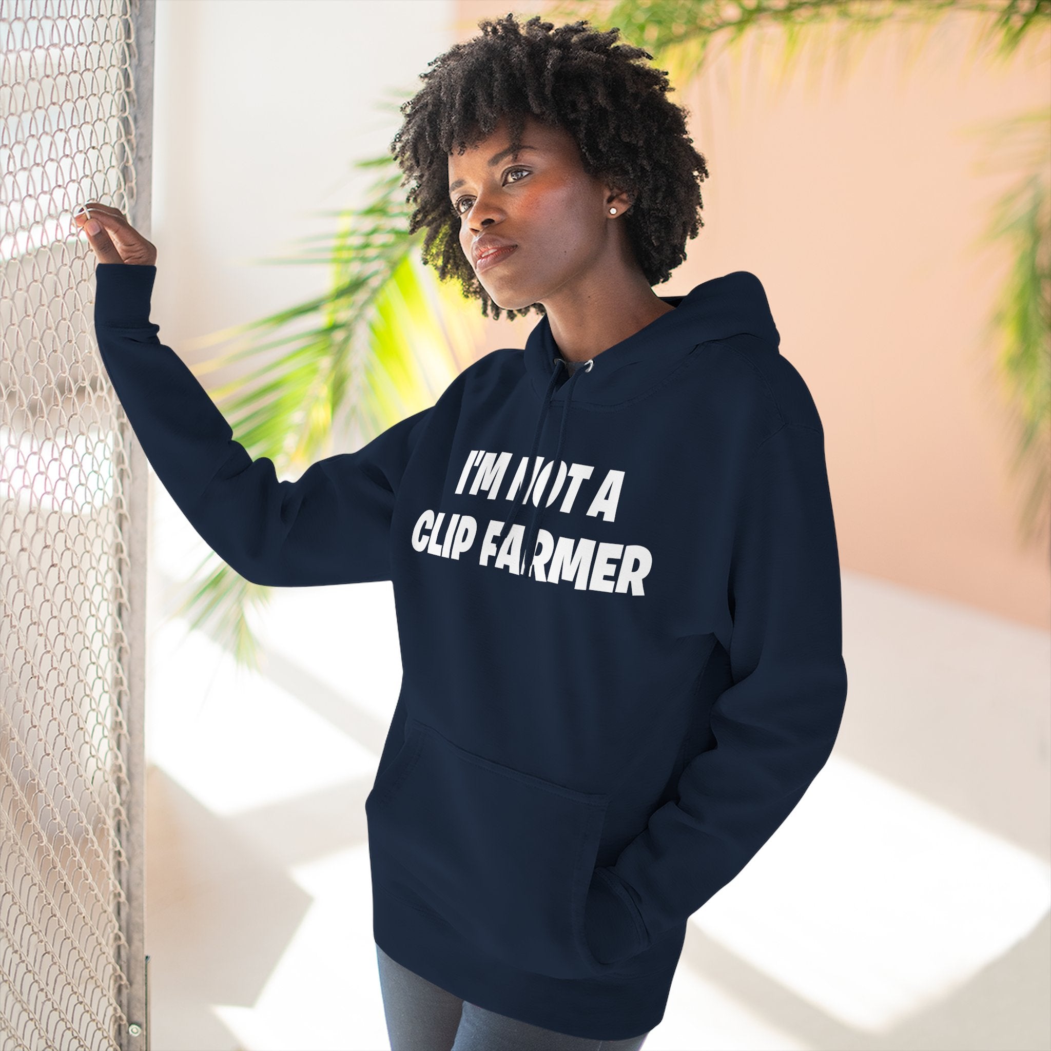 I'm Not A Clip Farmer Hoodie — Funny Pullover