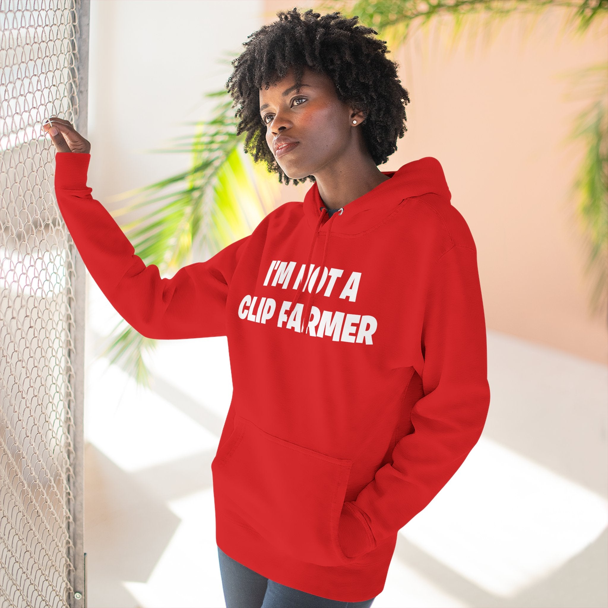I'm Not A Clip Farmer Hoodie — Funny Pullover