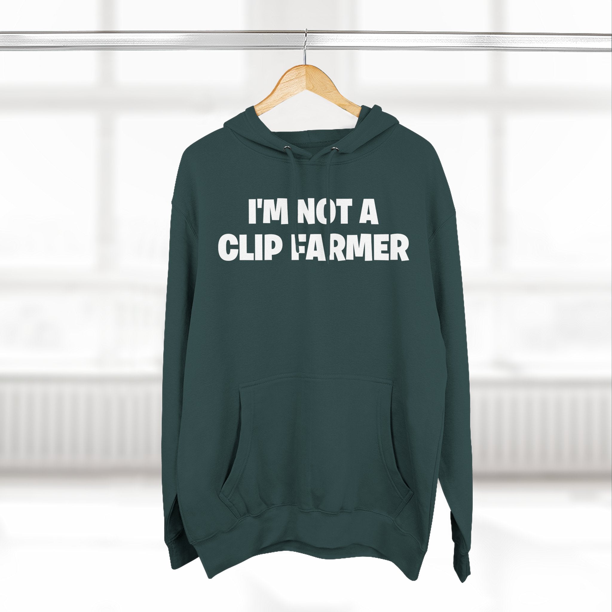 I'm Not A Clip Farmer Hoodie — Funny Pullover