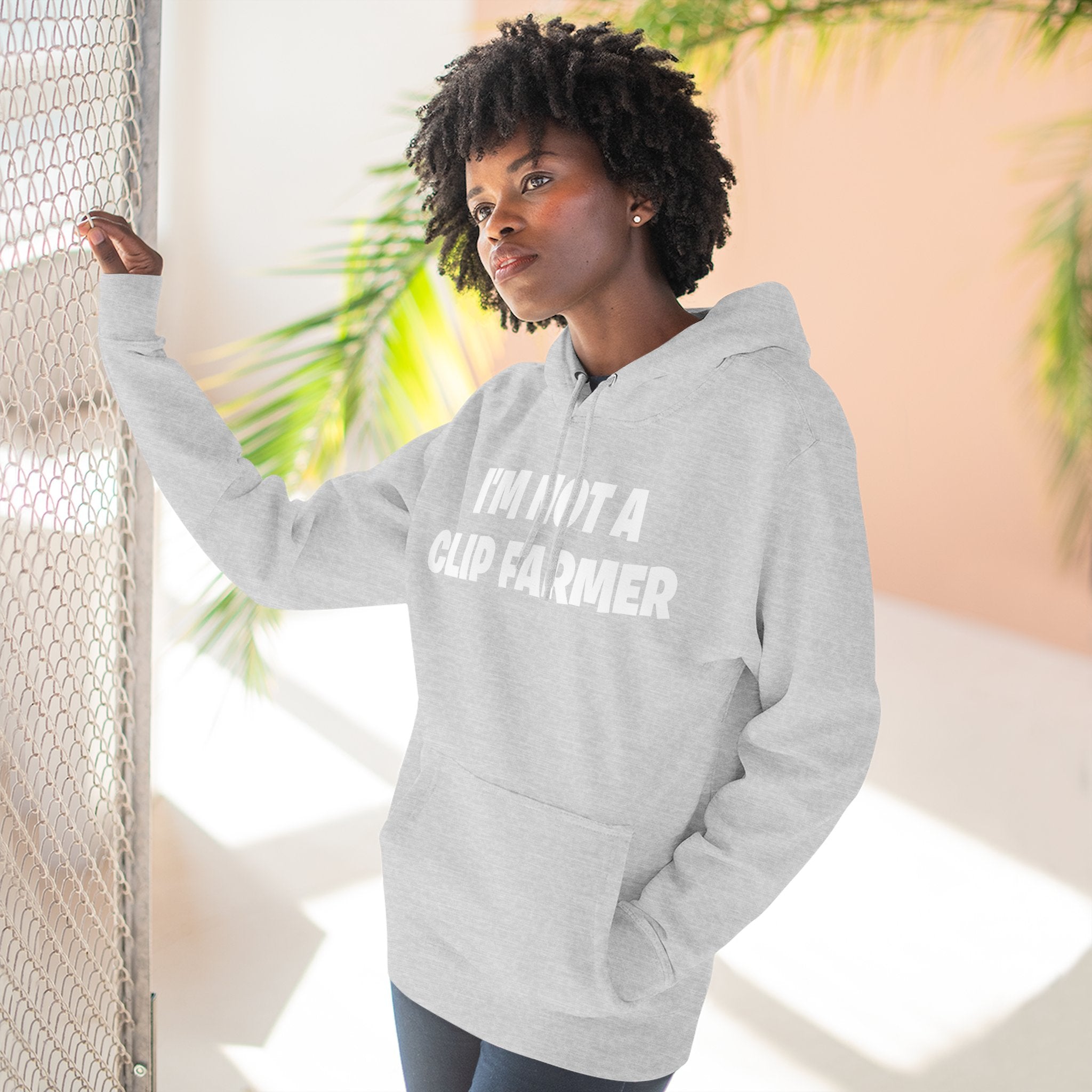 I'm Not A Clip Farmer Hoodie — Funny Pullover