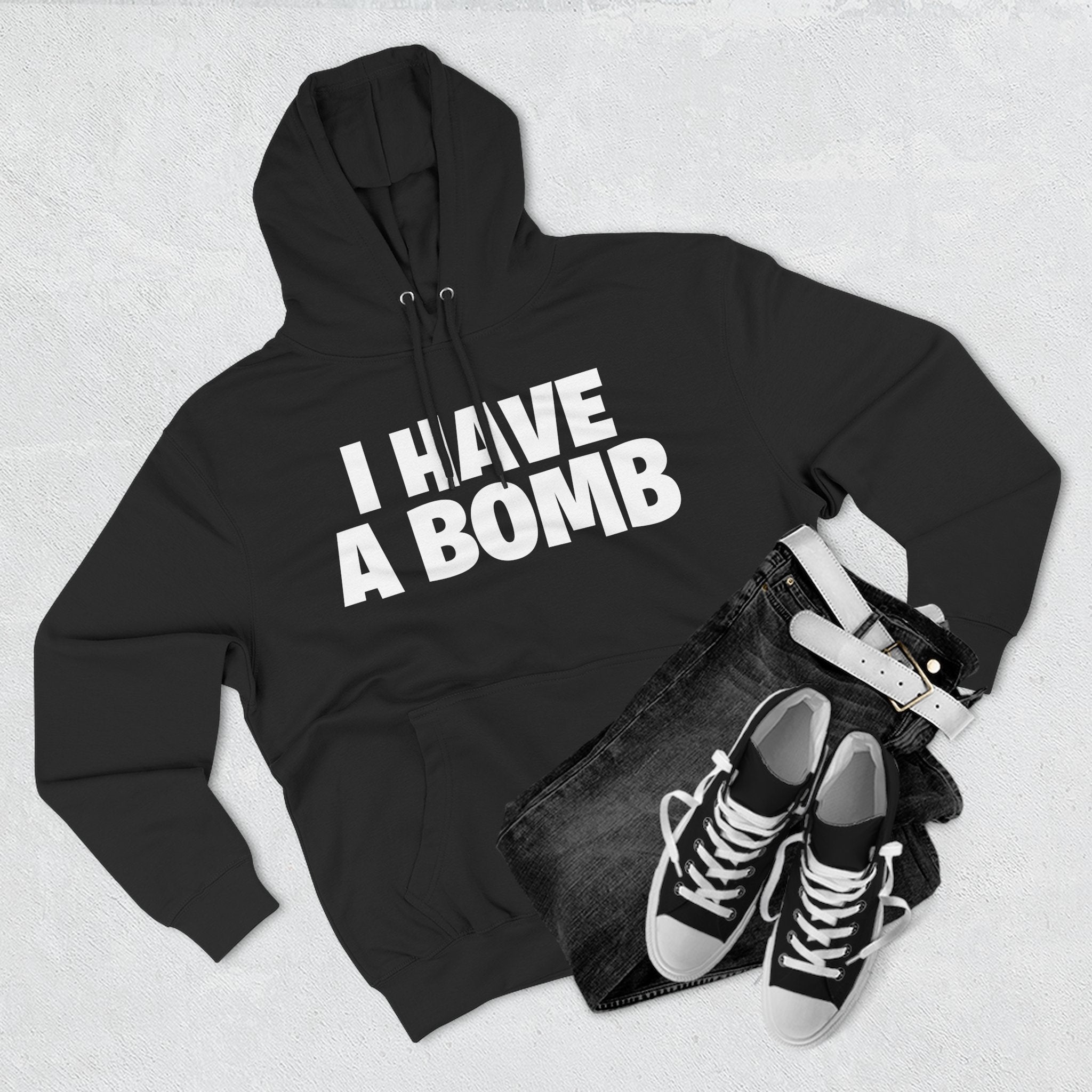 I Have a Bomb Hoodie — Bold Graphic Pullover