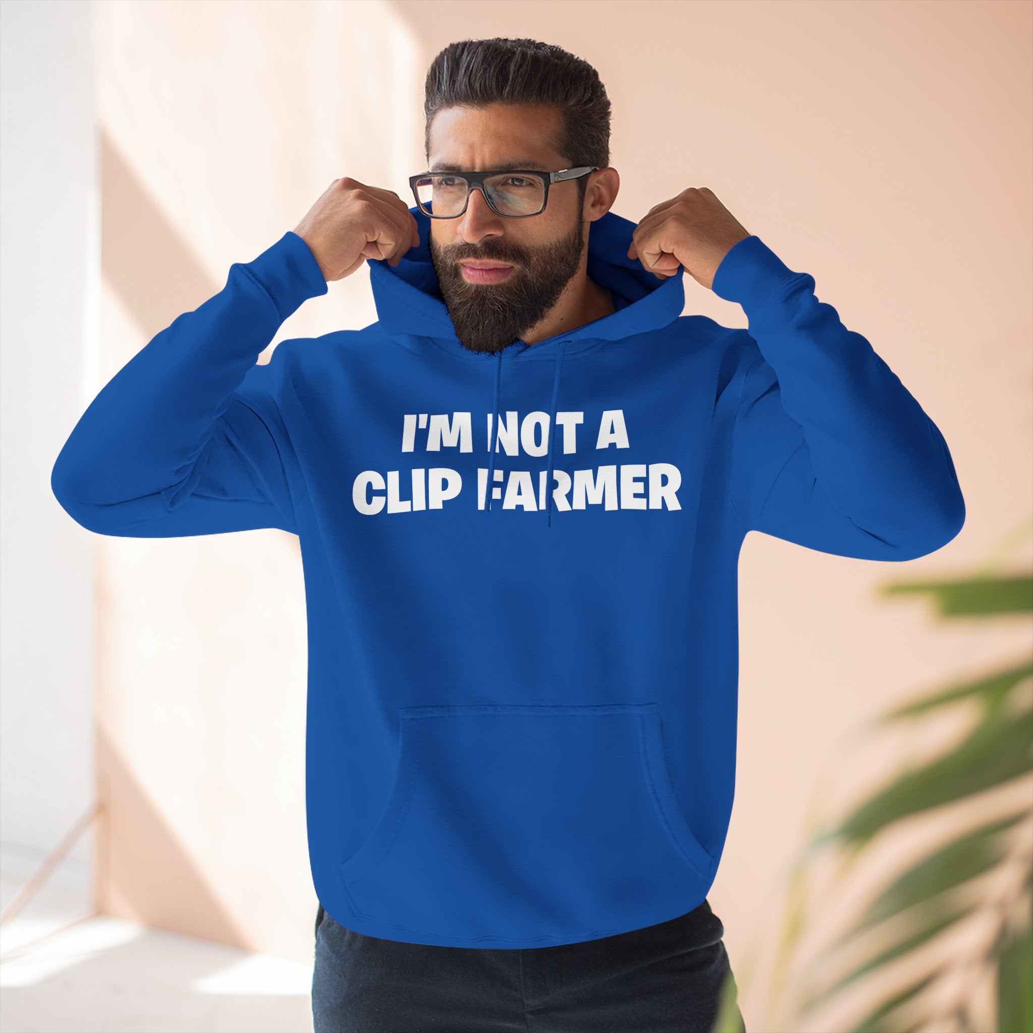 I'm Not A Clip Farmer Hoodie — Funny Pullover