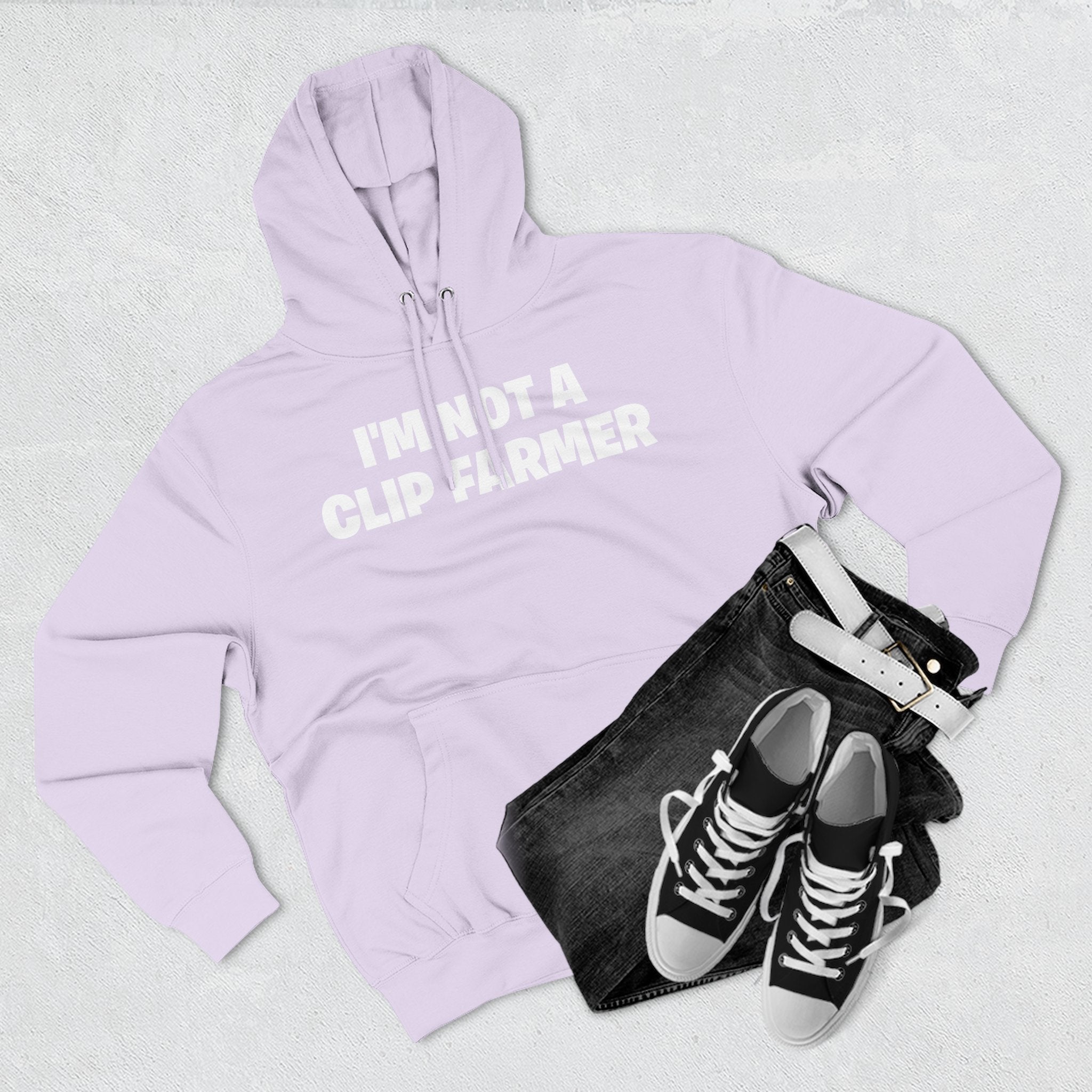 I'm Not A Clip Farmer Hoodie — Funny Pullover